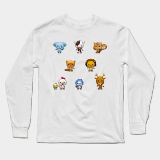 Kawaii animals pack 2 Long Sleeve T-Shirt